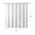 Titanker Waterproof Shower Curtain Liner Fabric, Cloth Shower Curtain Liner with Magnets, Soft Shower Curtain Liner White, Lightweight Shower Curtain Liner Machine Washable, 70 x 72 Inches