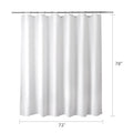 Titanker Waterproof Shower Curtain Liner Fabric, Cloth Shower Curtain Liner with Magnets, Soft Shower Curtain Liner White, Lightweight Shower Curtain Liner Machine Washable, 70 x 72 Inches