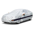 Holthly 10 Layers Sedan Car Cover Waterproof All Weather for Automobiles,100% Waterproof Outdoor Car Covers Rain Snow UV Dust Protection. Custom Fit for BMW 3 Series Mercedes C Class Audi A4 A5, etc