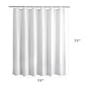 Titanker Waterproof Shower Curtain Liner Fabric, Cloth Shower Curtain Liner with Magnets, Soft Shower Curtain Liner White, Lightweight Shower Curtain Liner Machine Washable, 70 x 72 Inches