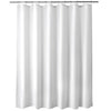 Titanker Waterproof Shower Curtain Liner Fabric, Cloth Shower Curtain Liner with Magnets, Soft Shower Curtain Liner White, Lightweight Shower Curtain Liner Machine Washable, 70 x 72 Inches