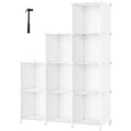 HOMIDEC Closet Organizer, 9-Cube Closet Organizers and Storage, Portable Closet Storage Shelves,Closet Organizer Storage Shelves, Clothes Storage Organizer for Garment Racks, Closet, Wardrobe