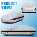 Holthly 10 Layers Sedan Car Cover Waterproof All Weather for Automobiles,100% Waterproof Outdoor Car Covers Rain Snow UV Dust Protection. Custom Fit for BMW 3 Series Mercedes C Class Audi A4 A5, etc