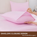 Overket Full Sheet Set Ultra Soft Full Bed Sheets 1800 Series Luxury Cooling Sheets-100% Microfiber-Breathable-Wrinkle Free - Full Size Rose-6PC