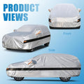 Holthly 10 Layers Sedan Car Cover Waterproof All Weather for Automobiles,100% Waterproof Outdoor Car Covers Rain Snow UV Dust Protection. Custom Fit for BMW 3 Series Mercedes C Class Audi A4 A5, etc