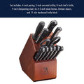 HENCKELS Premium Quality 15-Piece Knife Set with Block, Razor-Sharp, German Engineered Knife Informed by over 100 Years of Masterful Knife Making, Lightweight and Strong, Dishwasher Safe