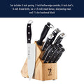 HENCKELS Premium Quality 15-Piece Knife Set with Block, Razor-Sharp, German Engineered Knife Informed by over 100 Years of Masterful Knife Making, Lightweight and Strong, Dishwasher Safe