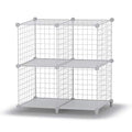 Closet Organizers and Storage, 6 Storage Cubes, Wire Cube Storage DIY Room Storage Shelf for Garment Racks, Closet, Wardrobe