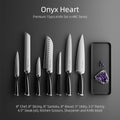 Emojoy Knife Set, 18-Piece Kitchen Knife Set with Block Wooden, Manual Sharpening for Chef Knife Set, German Stainless Steel