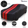 iCarCover 18-Layer Car Cover Waterproof All Weather | Premium Quality Car Covers for Automobiles, Ideal for Indoor and Outdoor Use, Fits Sedan/Coupe (164-170 inch)