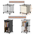 Closet Organizers and Storage, 6 Storage Cubes, Wire Cube Storage DIY Room Storage Shelf for Garment Racks, Closet, Wardrobe