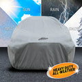 Armor All Heavy Duty Premium All-Weather Car Cover by Season Guard; Max Protection from Sun Rain Wind & Snow for Car or Sedan up to 228" in Length; Indoor & Outdoor Covers, Grey (1270117SG)