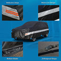 Holthly 10 Layers Sedan Car Cover Waterproof All Weather for Automobiles,100% Waterproof Outdoor Car Covers Rain Snow UV Dust Protection. Custom Fit for BMW 3 Series Mercedes C Class Audi A4 A5, etc