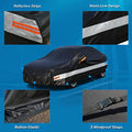 Holthly 10 Layers Sedan Car Cover Waterproof All Weather for Automobiles,100% Waterproof Outdoor Car Covers Rain Snow UV Dust Protection. Custom Fit for BMW 3 Series Mercedes C Class Audi A4 A5, etc