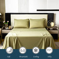 Overket Full Sheet Set Ultra Soft Full Bed Sheets 1800 Series Luxury Cooling Sheets-100% Microfiber-Breathable-Wrinkle Free - Full Size Rose-6PC