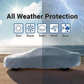 iCarCover 18-Layer Car Cover Waterproof All Weather | Premium Quality Car Covers for Automobiles, Ideal for Indoor and Outdoor Use, Fits Sedan/Coupe (164-170 inch)