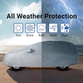 iCarCover 18-Layer Car Cover Waterproof All Weather | Premium Quality Car Covers for Automobiles, Ideal for Indoor and Outdoor Use, Fits Sedan/Coupe (164-170 inch)