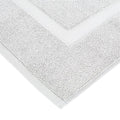 Amazon Basics Banded Bathroom Bath Rug Mat, Bright White, 31" L x 20" W