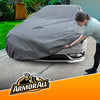 Armor All Heavy Duty Premium All-Weather Car Cover by Season Guard; Max Protection from Sun Rain Wind & Snow for Car or Sedan up to 228" in Length; Indoor & Outdoor Covers, Grey (1270117SG)