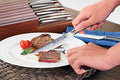 Cangshan N1 Series 59496 German Steel Forged 8-Piece Steak Knife Set with Solid Acacia Wood Block, 5-Inch Blade