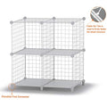 Closet Organizers and Storage, 6 Storage Cubes, Wire Cube Storage DIY Room Storage Shelf for Garment Racks, Closet, Wardrobe