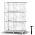 Closet Organizers and Storage, 6 Storage Cubes, Wire Cube Storage DIY Room Storage Shelf for Garment Racks, Closet, Wardrobe