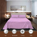 Overket Full Sheet Set Ultra Soft Full Bed Sheets 1800 Series Luxury Cooling Sheets-100% Microfiber-Breathable-Wrinkle Free - Full Size Rose-6PC