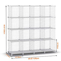 Closet Organizers and Storage, 6 Storage Cubes, Wire Cube Storage DIY Room Storage Shelf for Garment Racks, Closet, Wardrobe