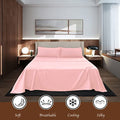 Overket Full Sheet Set Ultra Soft Full Bed Sheets 1800 Series Luxury Cooling Sheets-100% Microfiber-Breathable-Wrinkle Free - Full Size Rose-6PC