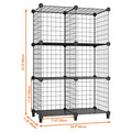 Closet Organizers and Storage, 6 Storage Cubes, Wire Cube Storage DIY Room Storage Shelf for Garment Racks, Closet, Wardrobe