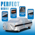 Holthly 10 Layers Sedan Car Cover Waterproof All Weather for Automobiles,100% Waterproof Outdoor Car Covers Rain Snow UV Dust Protection. Custom Fit for BMW 3 Series Mercedes C Class Audi A4 A5, etc