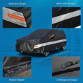 Holthly 10 Layers Sedan Car Cover Waterproof All Weather for Automobiles,100% Waterproof Outdoor Car Covers Rain Snow UV Dust Protection. Custom Fit for BMW 3 Series Mercedes C Class Audi A4 A5, etc