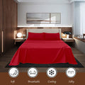 Overket Full Sheet Set Ultra Soft Full Bed Sheets 1800 Series Luxury Cooling Sheets-100% Microfiber-Breathable-Wrinkle Free - Full Size Rose-6PC