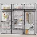 HOMIDEC Closet Organizer, 9-Cube Closet Organizers and Storage, Portable Closet Storage Shelves,Closet Organizer Storage Shelves, Clothes Storage Organizer for Garment Racks, Closet, Wardrobe