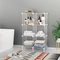 Closet Organizers and Storage, 6 Storage Cubes, Wire Cube Storage DIY Room Storage Shelf for Garment Racks, Closet, Wardrobe