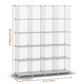 Closet Organizers and Storage, 6 Storage Cubes, Wire Cube Storage DIY Room Storage Shelf for Garment Racks, Closet, Wardrobe