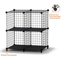 Closet Organizers and Storage, 6 Storage Cubes, Wire Cube Storage DIY Room Storage Shelf for Garment Racks, Closet, Wardrobe