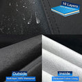 Holthly 10 Layers Sedan Car Cover Waterproof All Weather for Automobiles,100% Waterproof Outdoor Car Covers Rain Snow UV Dust Protection. Custom Fit for BMW 3 Series Mercedes C Class Audi A4 A5, etc