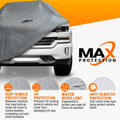 Armor All Heavy Duty Premium All-Weather Car Cover by Season Guard; Max Protection from Sun Rain Wind & Snow for Car or Sedan up to 228" in Length; Indoor & Outdoor Covers, Grey (1270117SG)