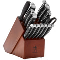 HENCKELS Premium Quality 15-Piece Knife Set with Block, Razor-Sharp, German Engineered Knife Informed by over 100 Years of Masterful Knife Making, Lightweight and Strong, Dishwasher Safe