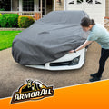 Armor All Heavy Duty Premium All-Weather Car Cover by Season Guard; Max Protection from Sun Rain Wind & Snow for Car or Sedan up to 228" in Length; Indoor & Outdoor Covers, Grey (1270117SG)